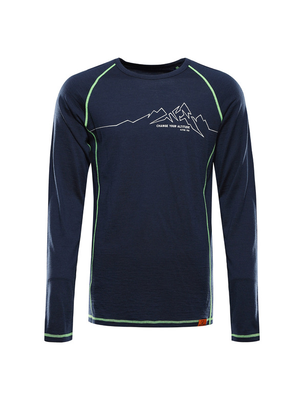 ALPINE PRO Pánske merino tričko ALPINE PRO MEREN moonlit ocean