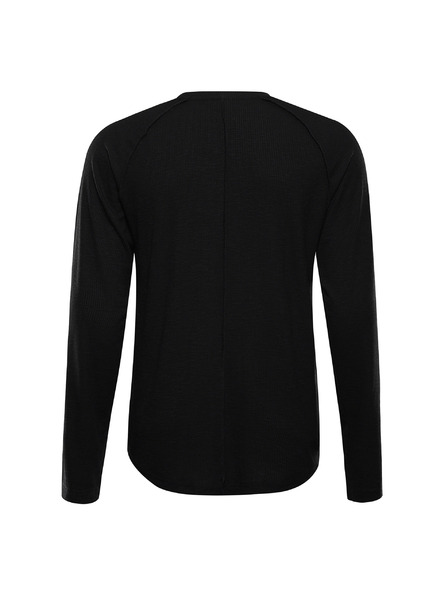 ALPINE PRO Pánske tričko s dlhým rukávom ALPINE PRO LERET black