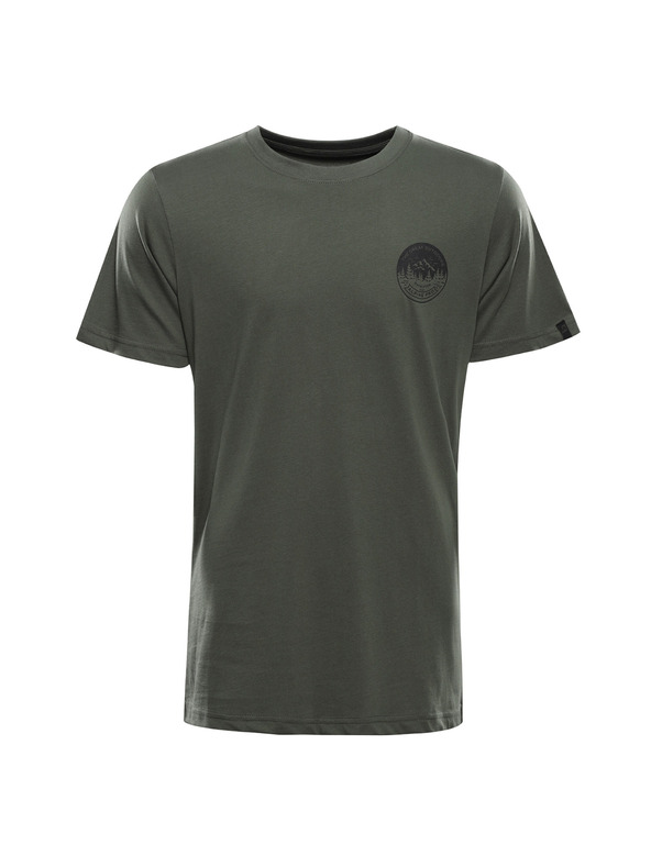 ALPINE PRO Pánske tričko z organickej bavlny ALPINE PRO TERMES 3 petrol varianta pb