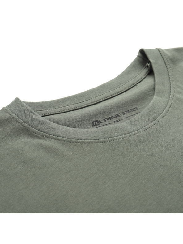 ALPINE PRO Pánske tričko z organickej bavlny ALPINE PRO TERMES 3 petrol varianta pb