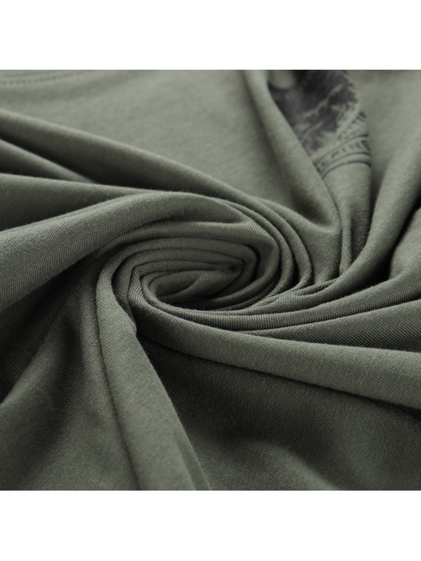 ALPINE PRO Pánske tričko z organickej bavlny ALPINE PRO TERMES 3 petrol varianta pb