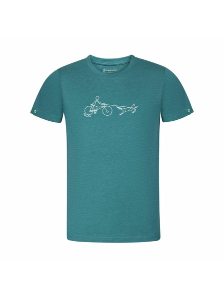 ALPINE PRO Pánske tričko z nemačkavého materiálu ALPINE PRO NOGER deep lake varianta pa