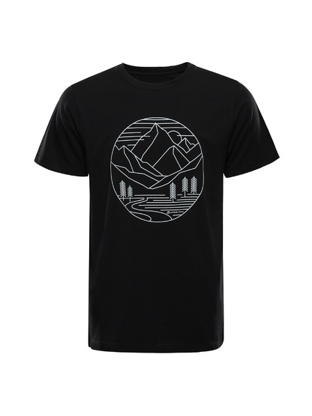 ALPINE PRO Pánske bavlnené tričko ALPINE PRO MOROL black varianta pc