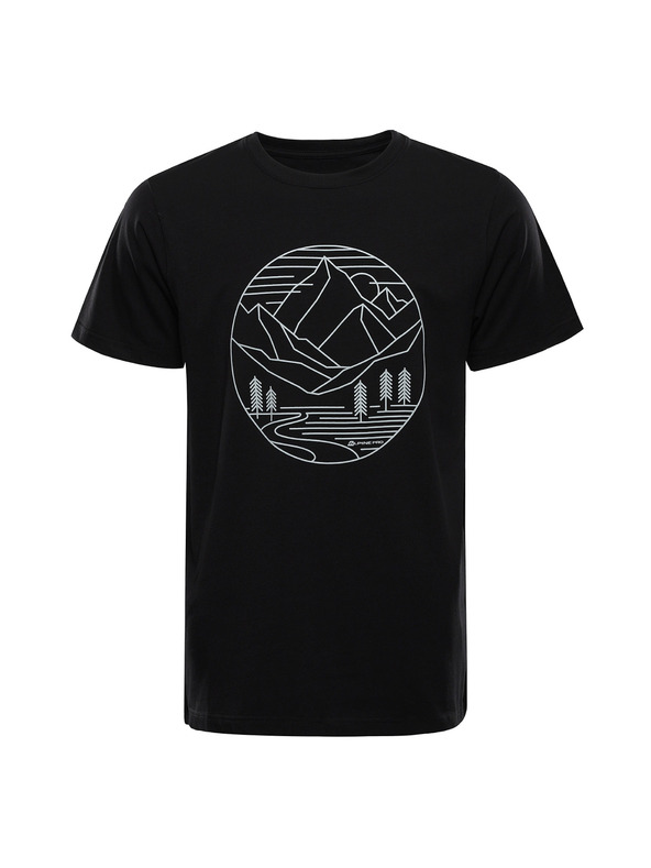 ALPINE PRO Pánske bavlnené tričko ALPINE PRO MOROL black varianta pc