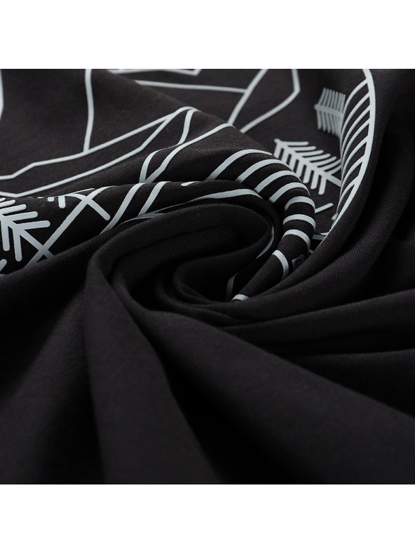 ALPINE PRO Pánske bavlnené tričko ALPINE PRO MOROL black varianta pc