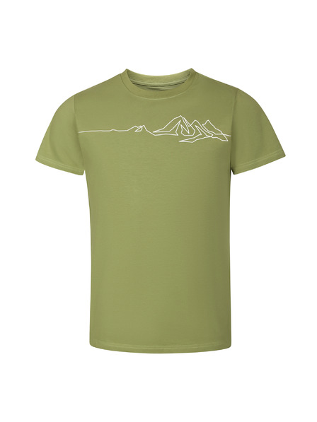ALPINE PRO Pánske bavlnené tričko ALPINE PRO NORD turtle green varianta pb