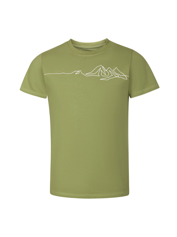 ALPINE PRO Pánske bavlnené tričko ALPINE PRO NORD turtle green varianta pb
