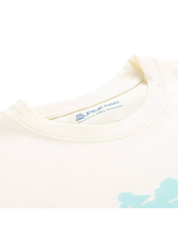 ALPINE PRO Pánske tričko s úpravou cool-dry ALPINE PRO GREM 2 creme varianta pf