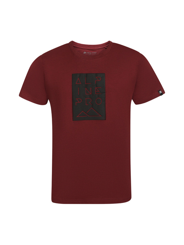 ALPINE PRO Pánske tričko z nemačkavého materiálu ALPINE PRO NOGER winetasting varianta pb