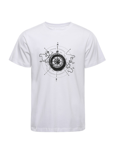 ALPINE PRO Pánske bavlnené tričko ALPINE PRO MOROL white varianta pa