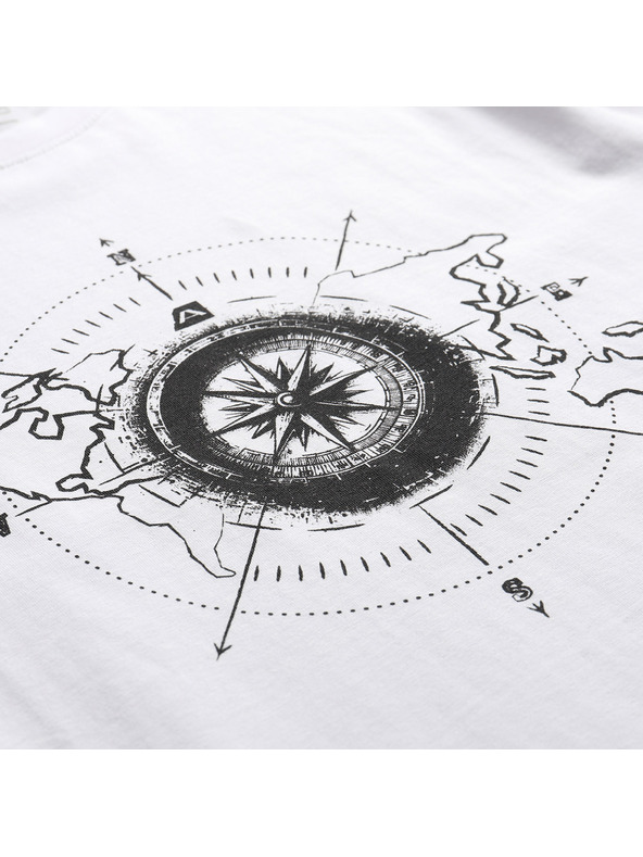 ALPINE PRO Pánske bavlnené tričko ALPINE PRO MOROL white varianta pa