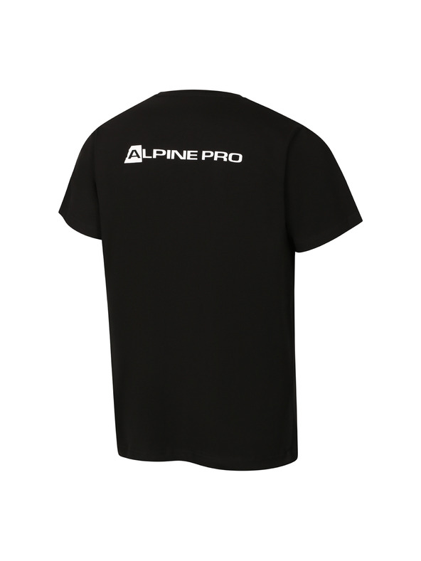ALPINE PRO Pánske bavlnené tričko s fine cotton ALPINE PRO FRAB black varianta pb