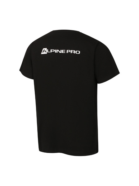 ALPINE PRO Pánske bavlnené tričko s fine cotton ALPINE PRO FRAB black varianta pb