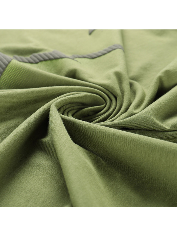 ALPINE PRO Pánske tričko s úpravou cool-dry ALPINE PRO GREM 2 turtle green varianta pe