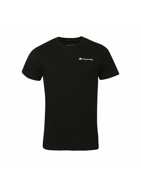 ALPINE PRO Pánske bavlnené tričko bob a bobek ALPINE PRO BOBB black
