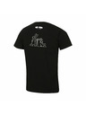 ALPINE PRO Pánske bavlnené tričko bob a bobek ALPINE PRO BOBB black