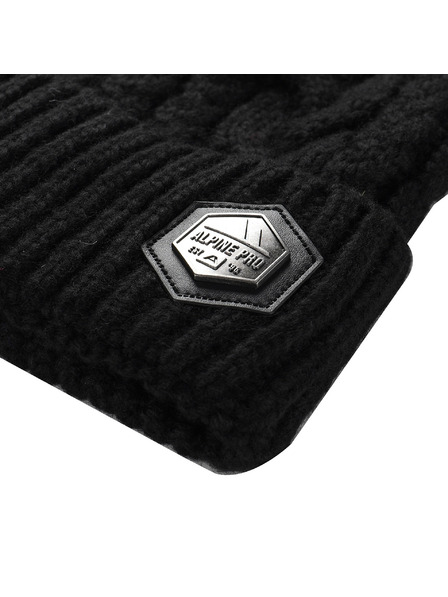 ALPINE PRO Zimná čiapka s brmbolcom ALPINE PRO ORGE black