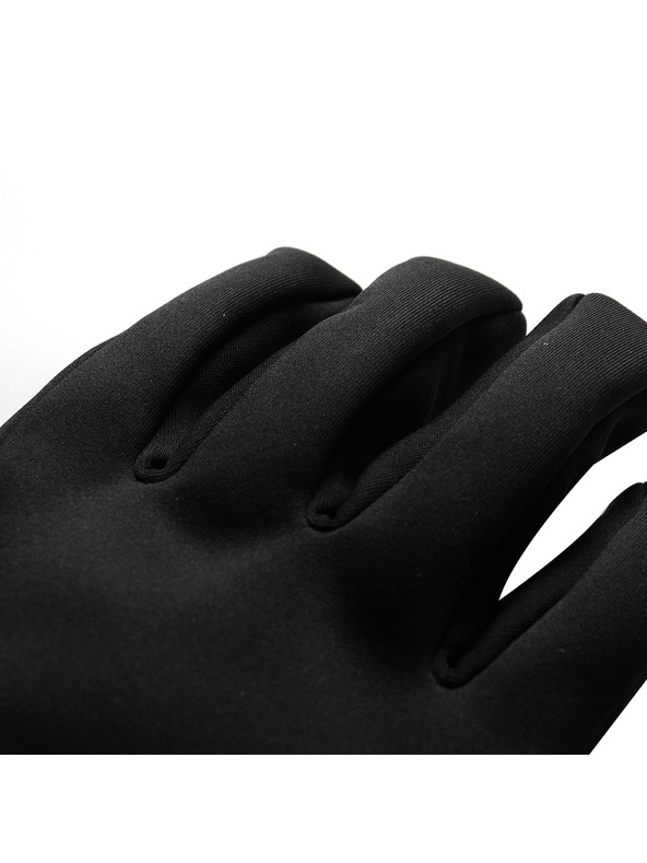 ALPINE PRO Lyžiarske softshellové rukavice ALPINE PRO KAHUG čierna