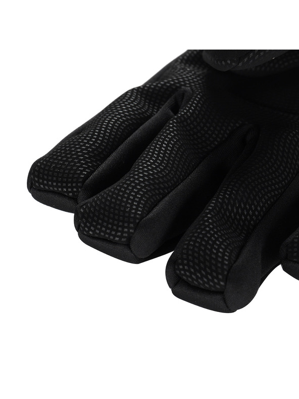 ALPINE PRO Lyžiarske softshellové rukavice ALPINE PRO KAHUG čierna