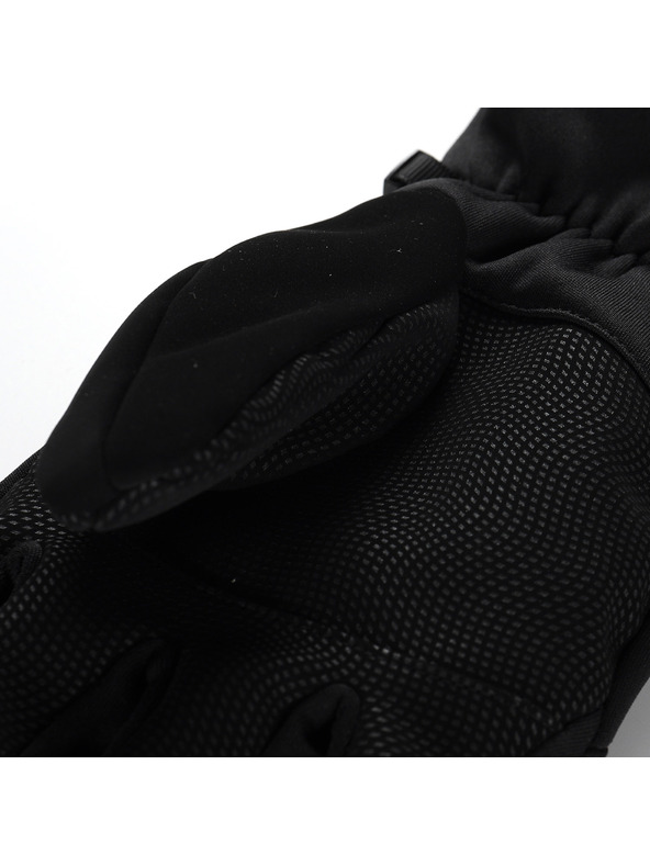 ALPINE PRO Lyžiarske softshellové rukavice ALPINE PRO KAHUG čierna