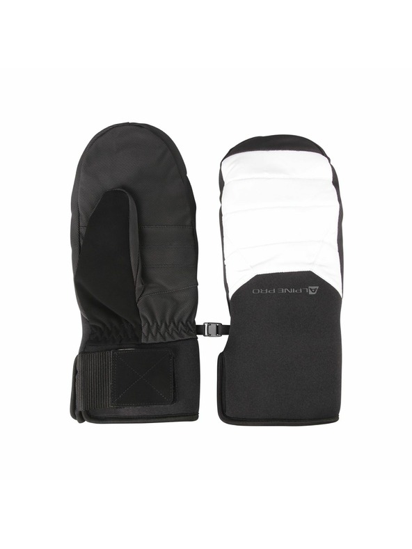 ALPINE PRO Lyžiarske rukavice s DWR úpravou ALPINE PRO NERNE biela