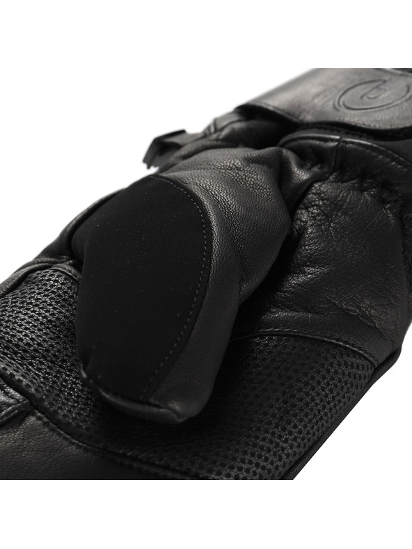 ALPINE PRO Lyžiarske rukavice s membránou PTX ALPINE PRO LOLRE čierna