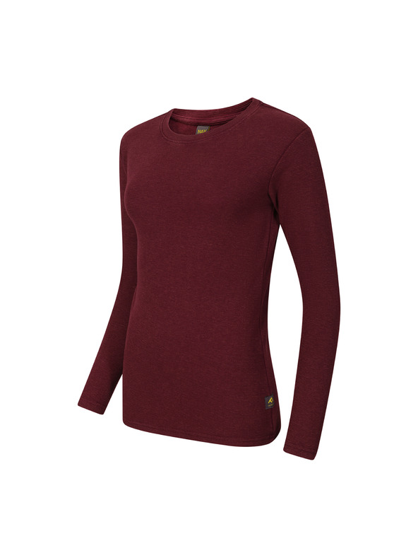 NAX Dámske tričko nax NAX PRETA mauve wine