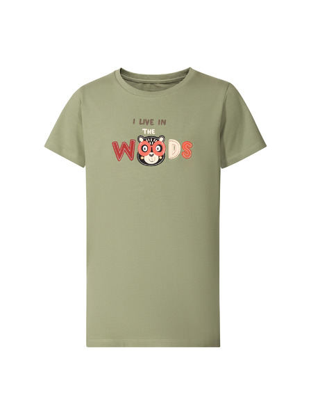 NAX Detské bavlnené tričko nax NAX WERVO oil green