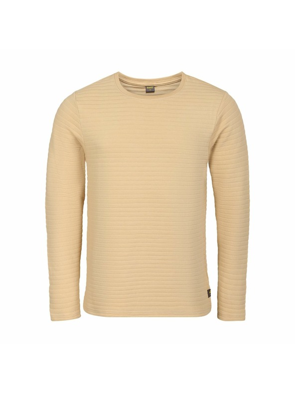 NAX Pánske bavlnené tričko nax NAX OXAR camel