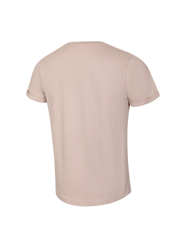 NAX Pánske bavlnené tričko nax NAX MUDER mushroom