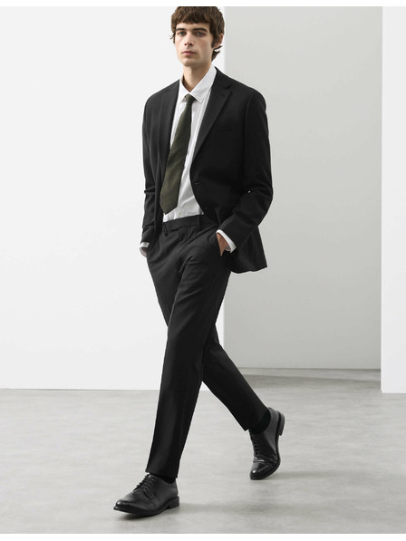 Marks & Spencer Mierne zúžené nohavice, zmes vlny Marks & Spencer