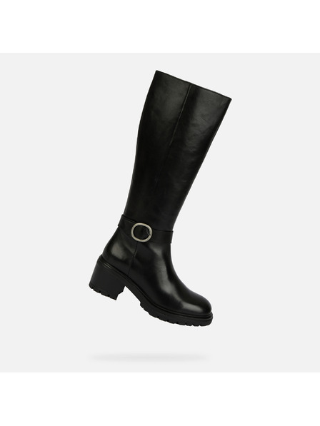 Geox Čierne dámske čižmy Geox Damiana