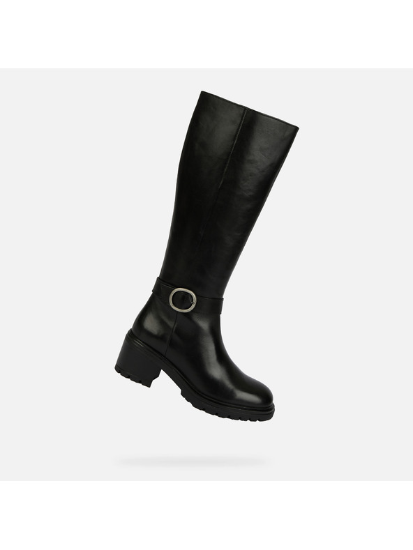 Geox Čierne dámske čižmy Geox Damiana