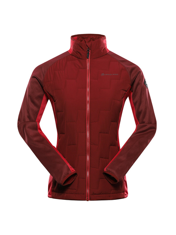 ALPINE PRO Dámska mikina s merino výplňou ALPINE PRO JORWA merlot