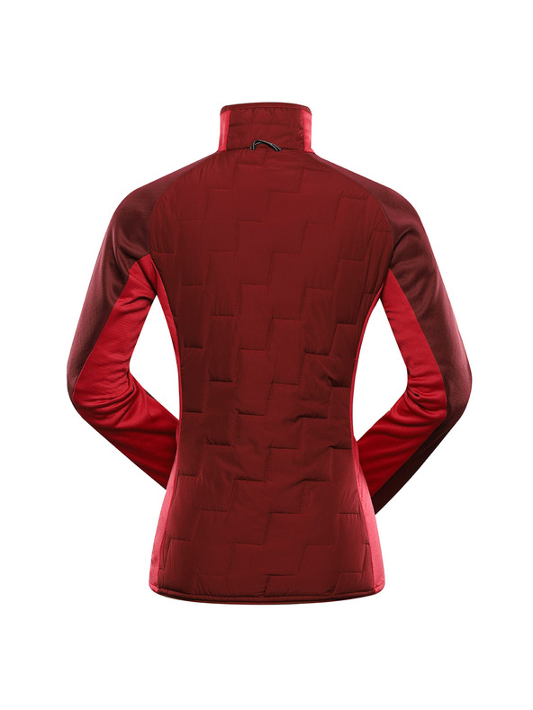 ALPINE PRO Dámska mikina s merino výplňou ALPINE PRO JORWA merlot
