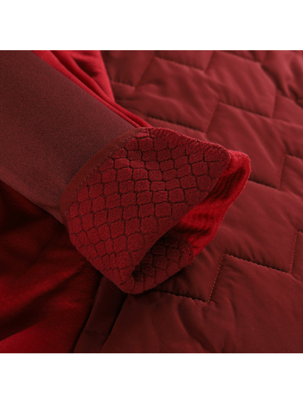 ALPINE PRO Dámska mikina s merino výplňou ALPINE PRO JORWA merlot