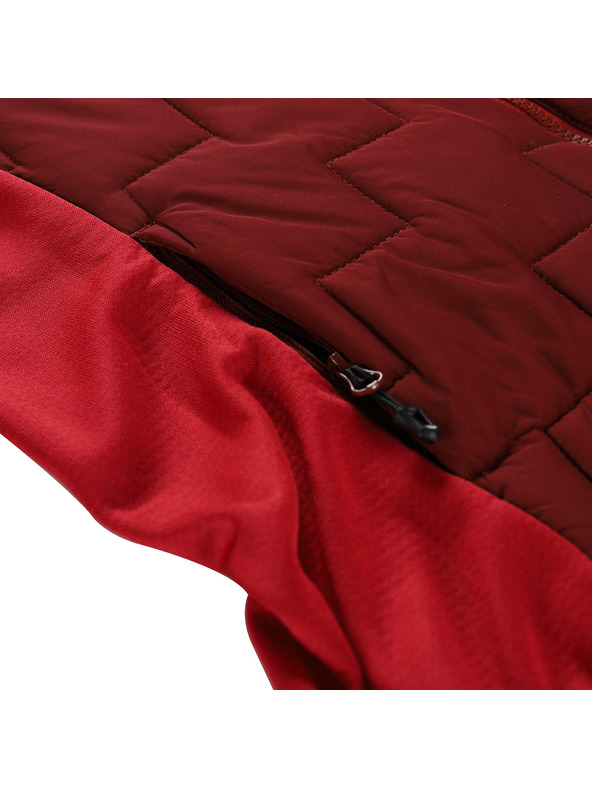 ALPINE PRO Dámska mikina s merino výplňou ALPINE PRO JORWA merlot