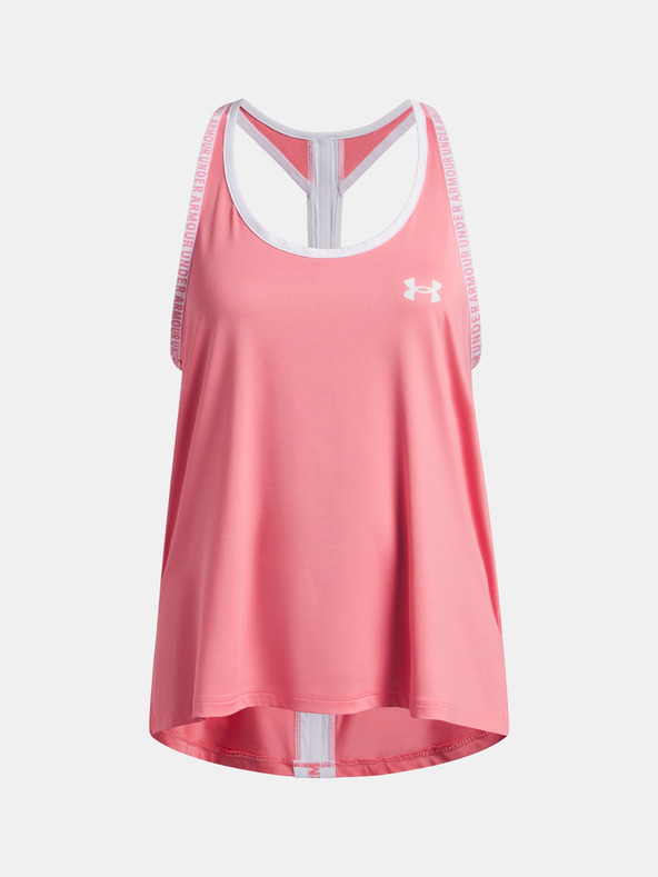 Under Armour Dievčenské tielko Under Armour Tech Knockout Tank-PNK