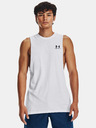 Under Armour Pánske tielko Under Armour UA LEFT CHEST CUT OFF TANK-WHT
