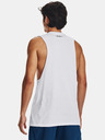 Under Armour Pánske tielko Under Armour UA LEFT CHEST CUT OFF TANK-WHT