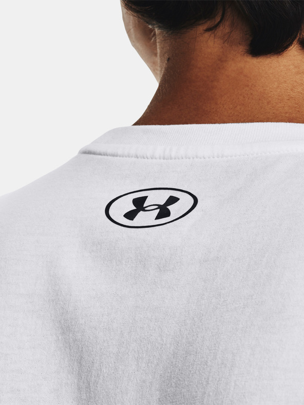 Under Armour Pánske tielko Under Armour UA LEFT CHEST CUT OFF TANK-WHT