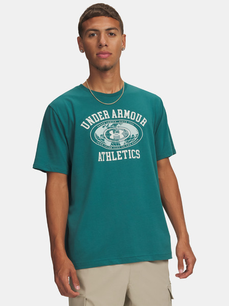 Under Armour Pánske tričko Under Armour UA M 60/40S ARMOR GLOBE SS-GRN