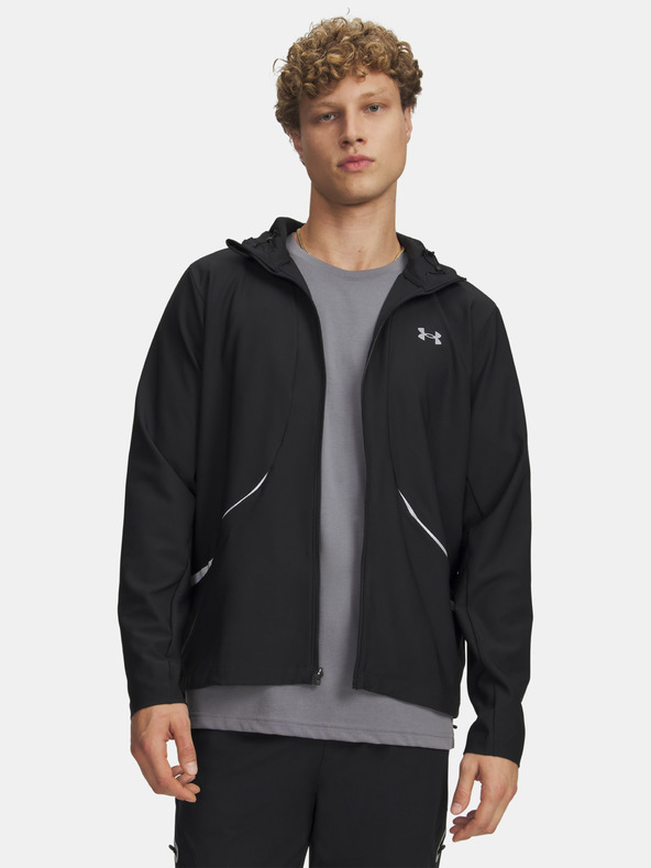 Under Armour Pánska bunda Under Armour UA Unstoppable Woven Jacket-BLK