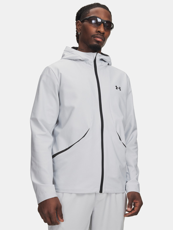 Under Armour Pánska bunda Under Armour UA Unstoppable Woven Jacket-GRY
