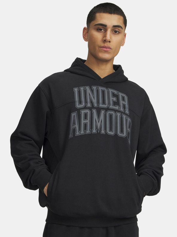 Under Armour Pánska mikina Under Armour UA Rival LW Graphic Hoodie-BLK