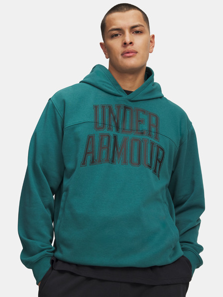 Under Armour Pánska mikina Under Armour UA Rival LW Graphic Hoodie-GRN