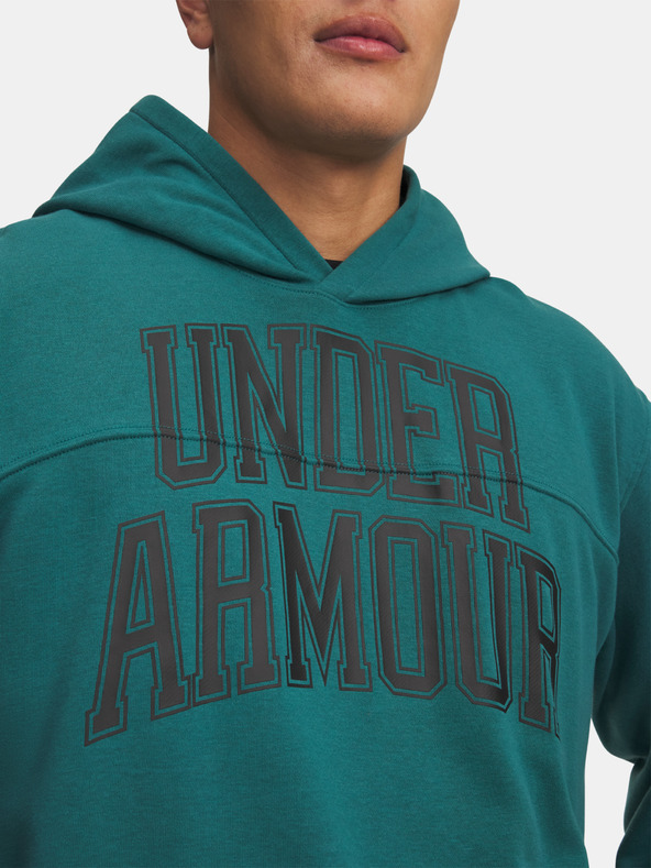 Under Armour Pánska mikina Under Armour UA Rival LW Graphic Hoodie-GRN