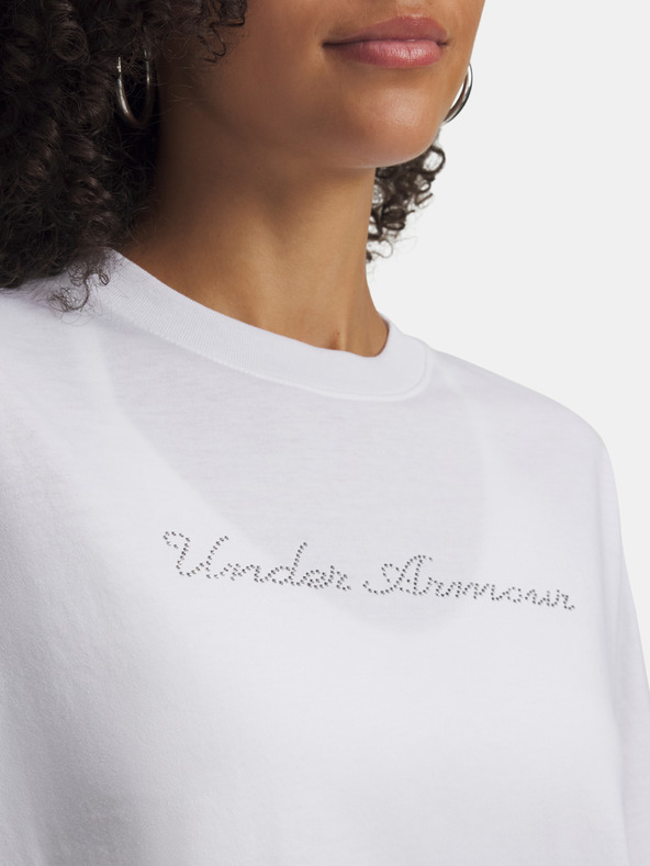 Under Armour Dámske tričko Under Armour UA W WM CROP SS-WHT