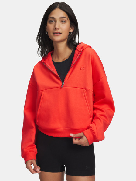Under Armour Dámska mikina Under Armour UA Icon Fleece HZ Hoodie-RED