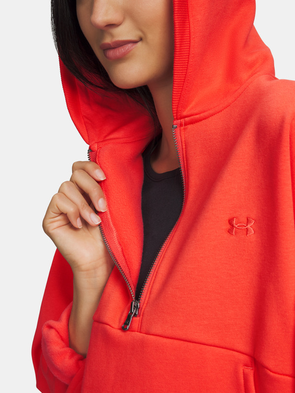 Under Armour Dámska mikina Under Armour UA Icon Fleece HZ Hoodie-RED